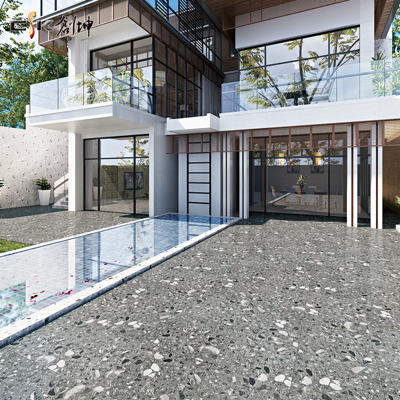 庭院地砖_水磨石地砖户外院子露台瓷砖别墅庭院砖室外花园防滑防冻