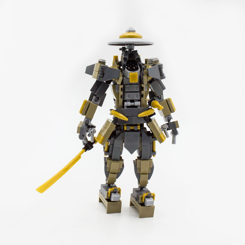 兼容乐高积木 流浪武士 机甲可载人 拼插积木益智拼装模型 小颗粒