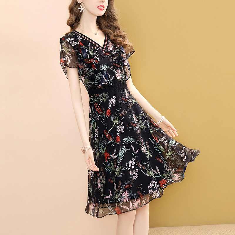 真丝高档款中长连衣裙-特价促销-优惠券领取-价格|多少钱|什么牌子好