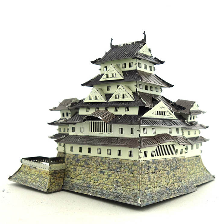 金属狂魔diy金属拼图拼装模型km005日本姬路城