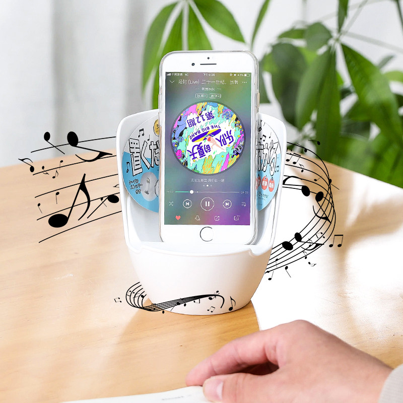 日本进口卫生间创意厕所手机架inomata桌面扩音充电手机座