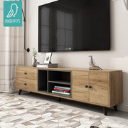 Nordic TV cabinet combination wall home modern minimalist living room light luxury 1.8m custom ins coffee table TV cabinet