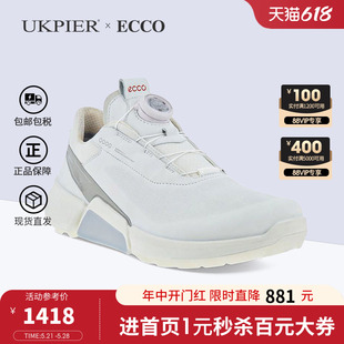 【618预售】ECCO爱步女鞋新款系带休闲运动鞋高尔夫健步H4 108613