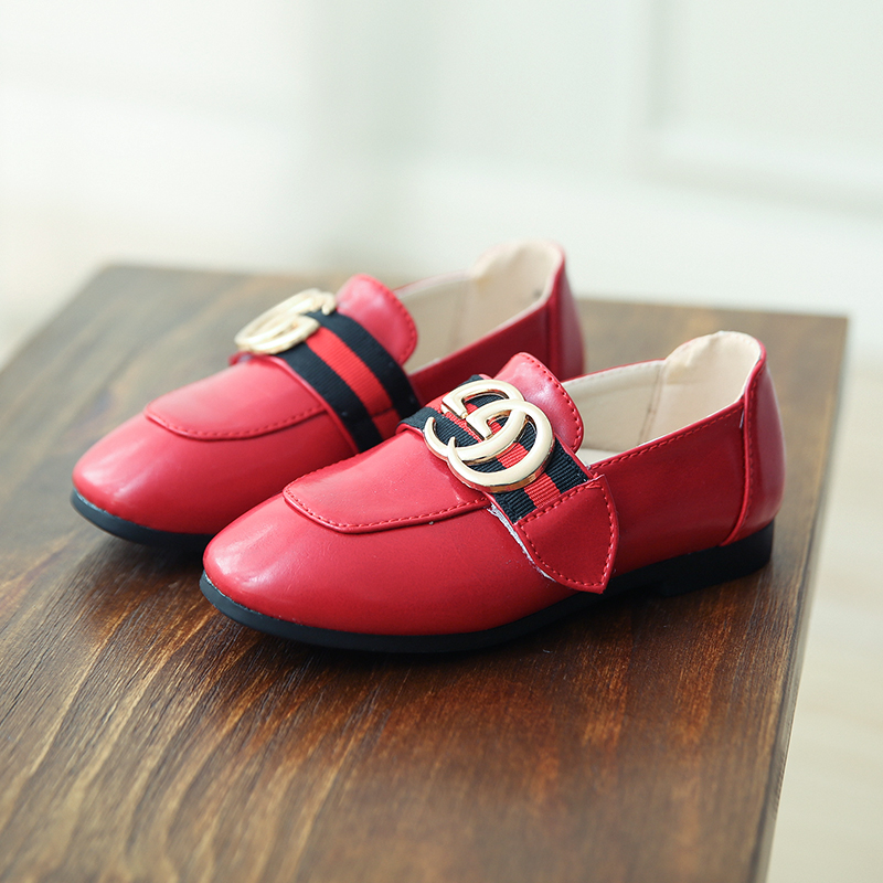 男女童浅口小皮鞋休闲舞蹈漆皮公主鞋【图片