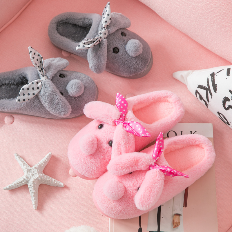 Cotton slippers winter lovely Cartoon Home indoor keep warm The thickness of the bottom household non-slip Month of shoes Special Offer Clearancein the Home Daily , Shoes Accessories , Home shoes category - from Buy2taobao.com to provide professional Taobao agent buy service
