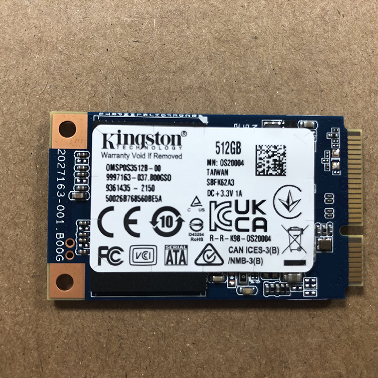 Kingston金士顿msata 128g原厂256g 512G固态全新零通电工控硬盘