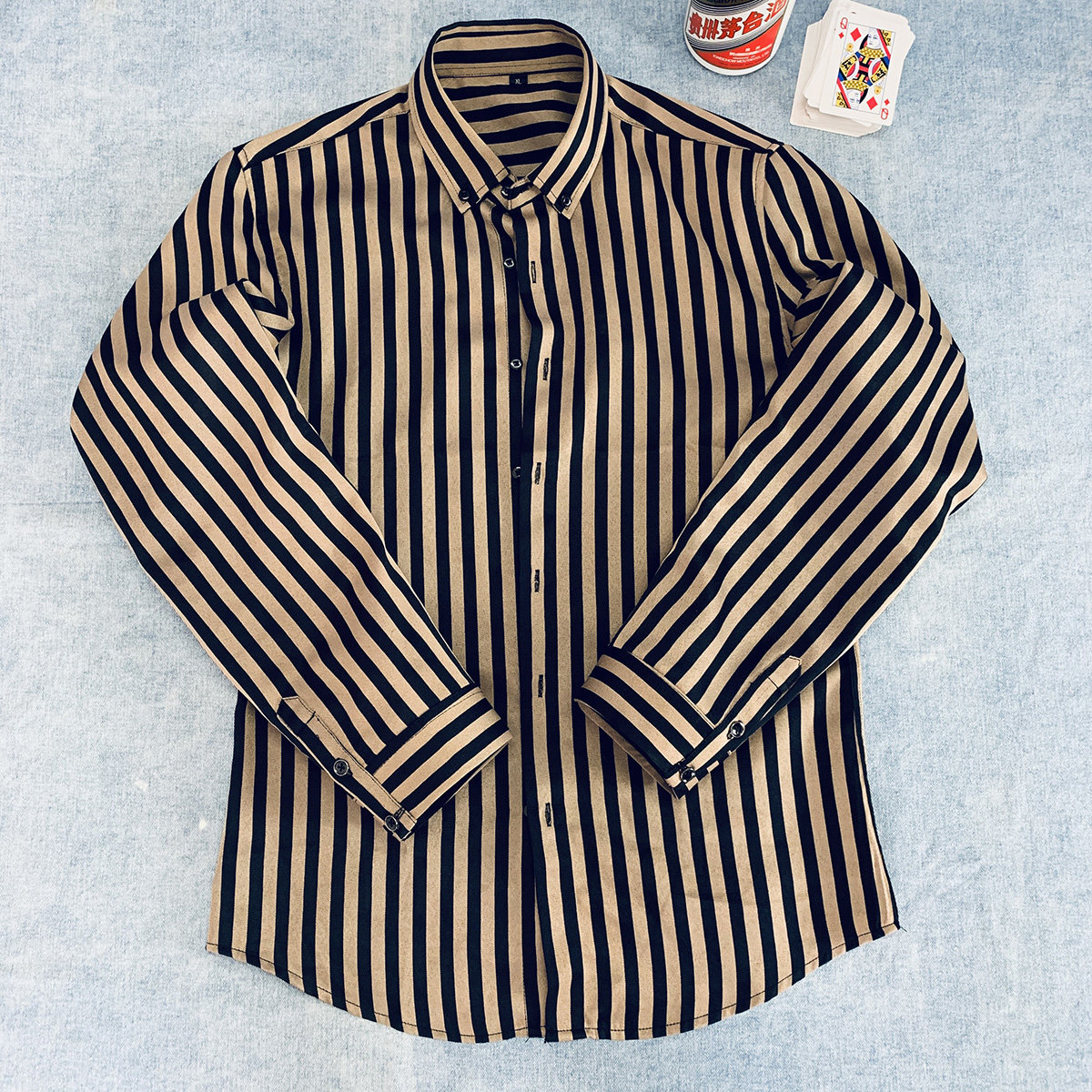 新款魔术滑袖衬衫扑克麻将滑道衬衣变牌衣加工定制袖剑送手法教程