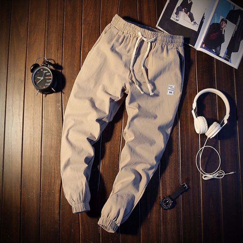 summer man Casual pants Korean Edition Self cultivation Solid student Haren Feet Ninth pants Ankle banded pants Sports pantsin the Men's clothing, Casual pants category - from Buy2taobao.com to provide professional Taobao agent buy service
