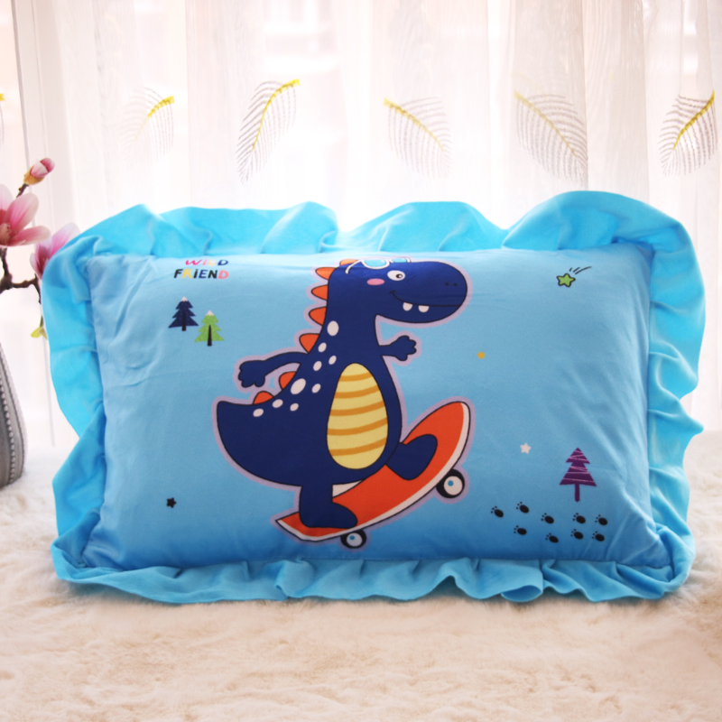 儿童枕头宝宝水晶绒枕套3-6岁幼儿园专用小学生卡通午睡枕可水洗