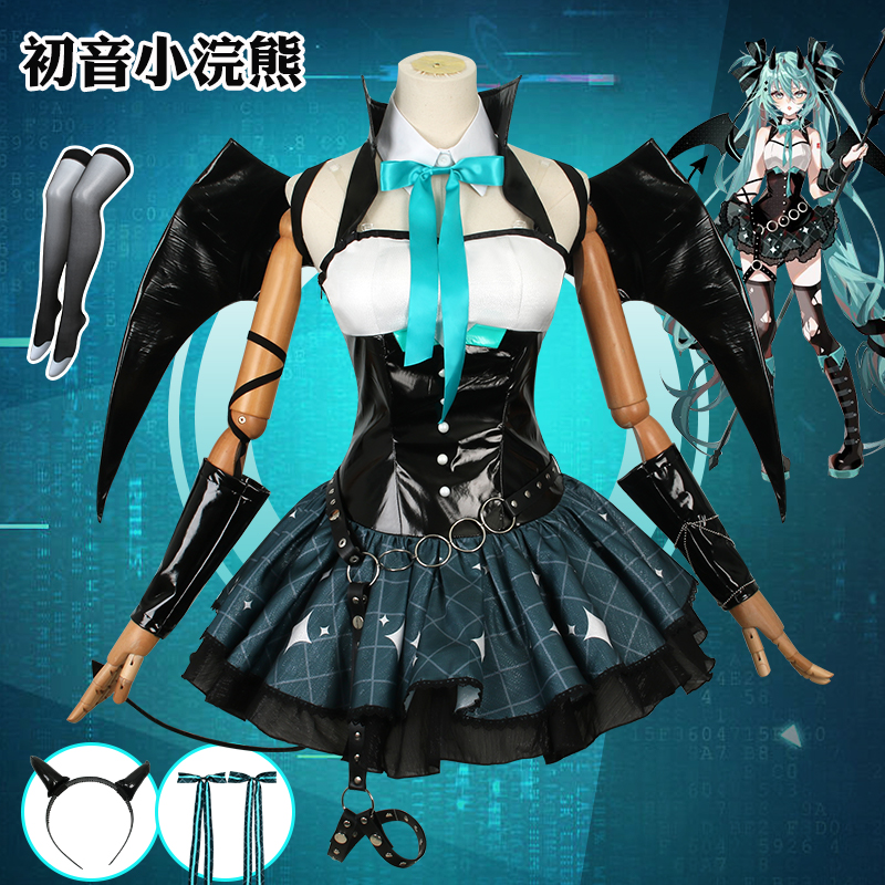 初音cos服小浣熊联动小恶魔动漫二次元cosplay服装女套装衣服全套