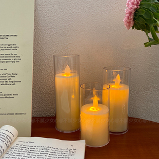 LED电子蜡烛假蜡烛浪漫情人节派对烛光晚餐氛围装扮拍照道具