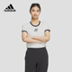 Adidas阿迪达斯官方旗舰2024春女短袖T恤 JI6880