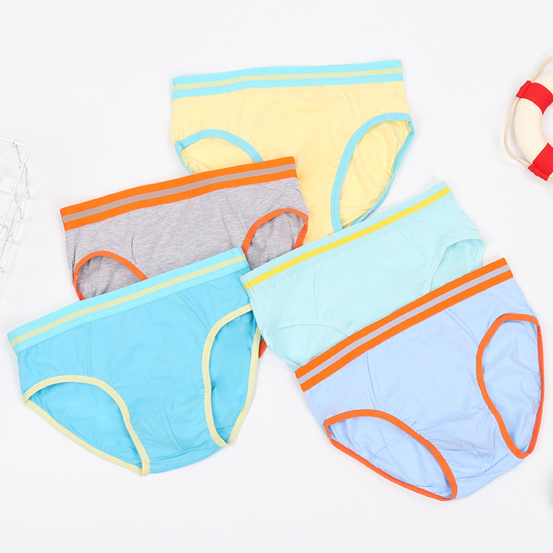 倍琦男童内裤纯棉儿童三角裤头学生中大童青少年男孩裤衩内裤男