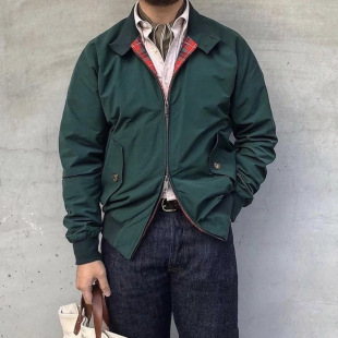 哈灵顿夹克60年代秋美式复古薄款工装阿美咔叽G9防风机车外套