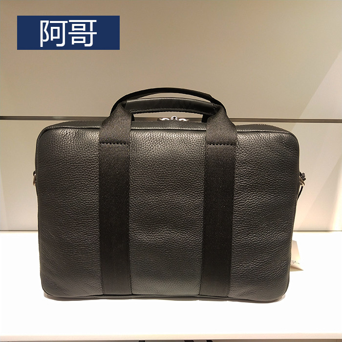 阿哥台湾店 ecco爱步 男士真皮电脑包 9105588 现货