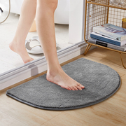 Semi-circular bathroom floor mat bathroom absorbent door mat door carpet entry door quick-drying foot mat toilet non-slip mat
