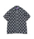 TNF Open Collar Checkerboard Field Shirt24SS北面紫标格纹衬衫