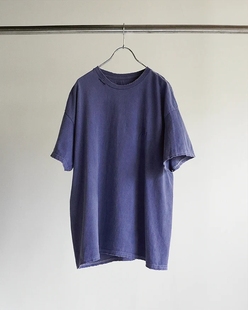 ANCELLM EMBROIDERY DYED T-SHIRT 24SS 水洗做旧破坏刺绣短袖T恤