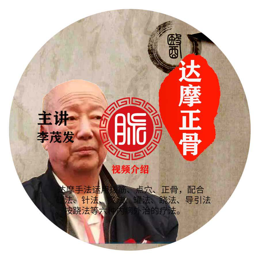 中医正骨推拿入门教程学李茂发达摩手法刻录盘个性化服务