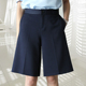 2025新款宽松女夏季阔腿韩版潮西装短裤大码五分裤子高腰休闲中裤