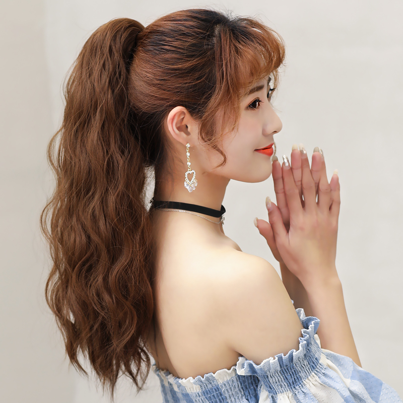 Wig Ponytail Long curly hair fluffy Water ripples Corn hot Wig piece Grip Bandage Braid Ponytailin the Hair Care/Wig , Wig , Mawei category - from Buy2taobao.com to provide professional Taobao agent buy service