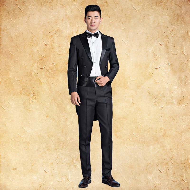 成人_男士燕尾服大合唱毕业走秀摄影婚礼欧洲绅士舞台话剧演出服装