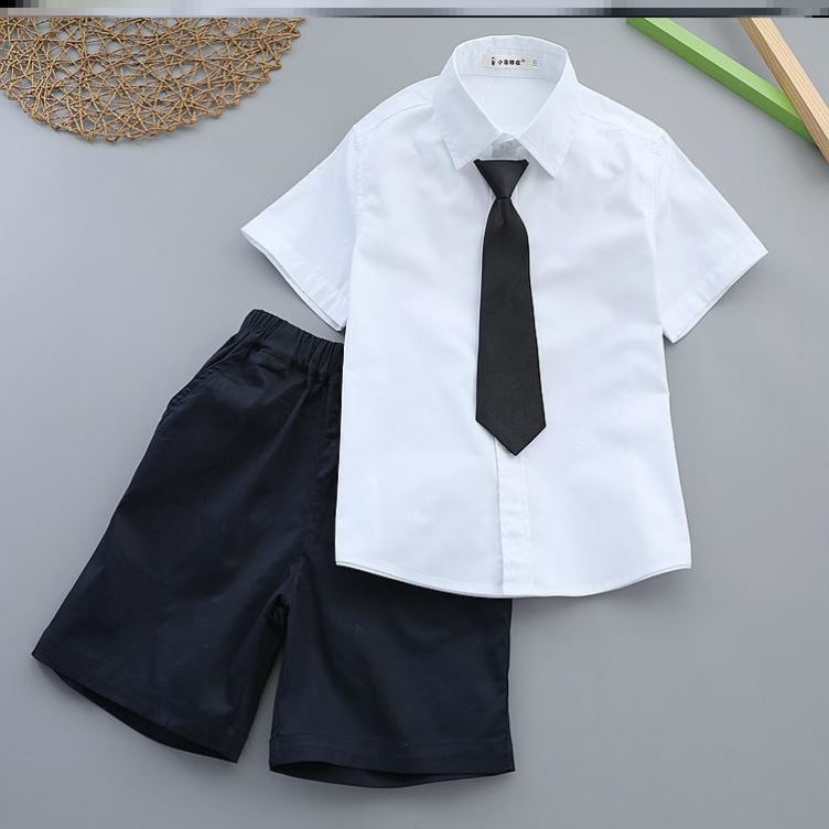 儿童夏装男童短袖短裤套装小学生班服幼儿园服六一演出校服中大童
