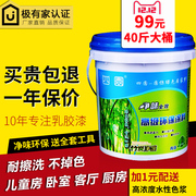 Household interior wall latex paint stucco wall paint indoor self-brushing tasteless rough room wall paint large barrel packaging 20KG