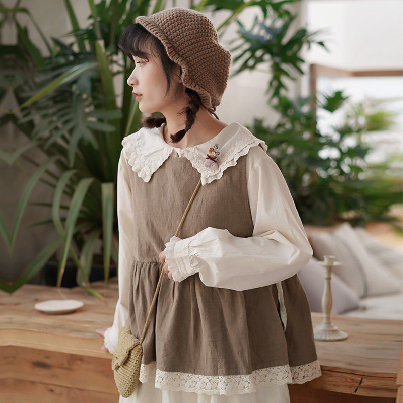 文艺女装森系复古上衣