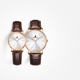 瑞士进口正品依波路情侣款手表商务休闲皮带石英手表男女士手表
