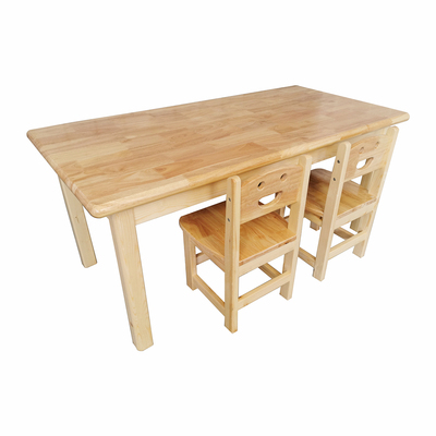 幼儿园实木桌子儿童课桌椅套装宝宝早教学习桌橡木桌加厚桌面椅子