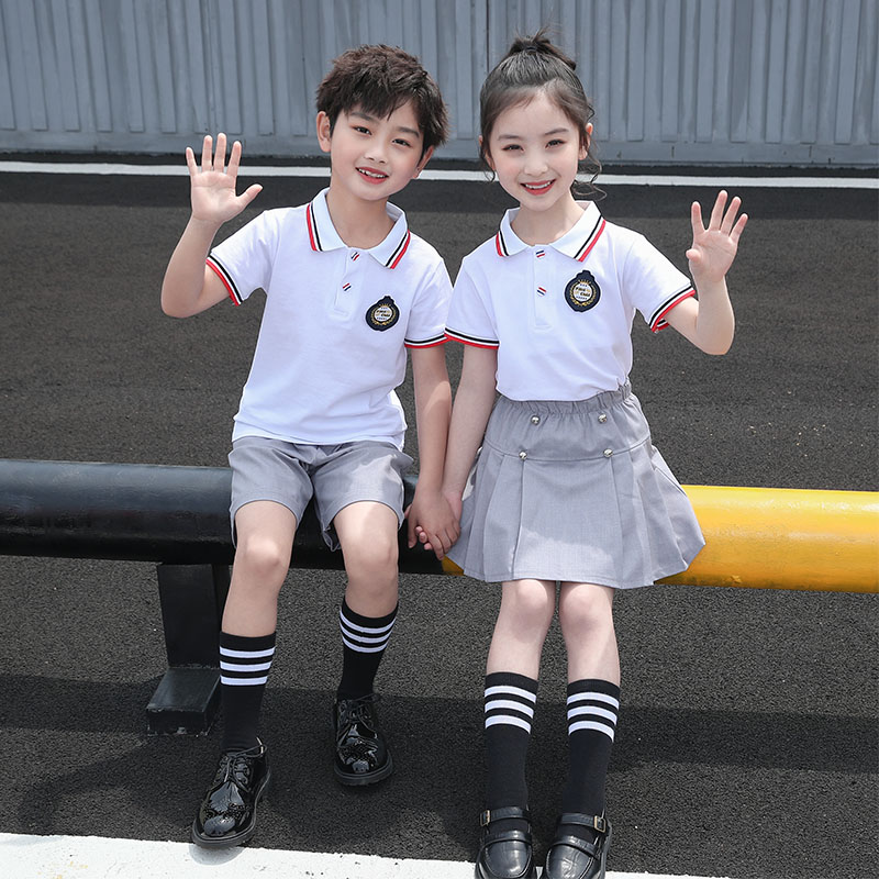 小学生校服夏款运动服套装儿童班服英伦学院风幼儿园园服夏季新款