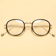 复古文艺超轻tr90金属原宿眼镜框女韩版潮大框圆脸个性配近视眼镜