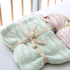 夏季居家竹纤维毯子办公室午睡盖毯纯色针织空调沙发毯
