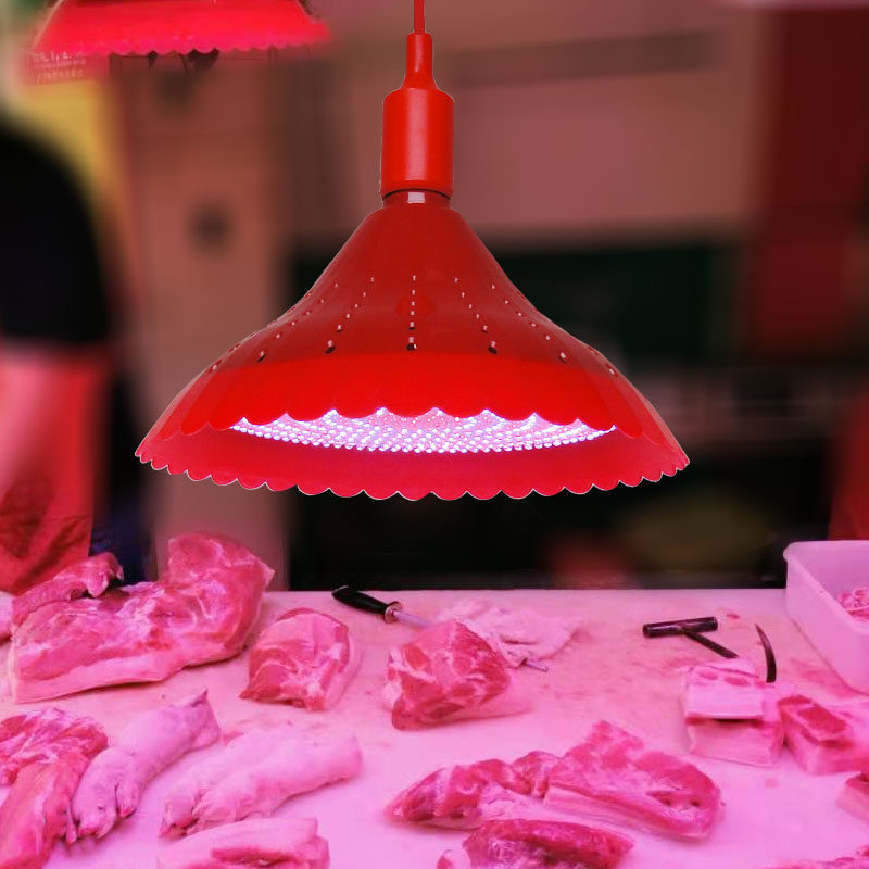 led生鲜灯卖肉专用灯猪肉鲜肉照肉灯牛羊肉灯遥控调色红白光 超市