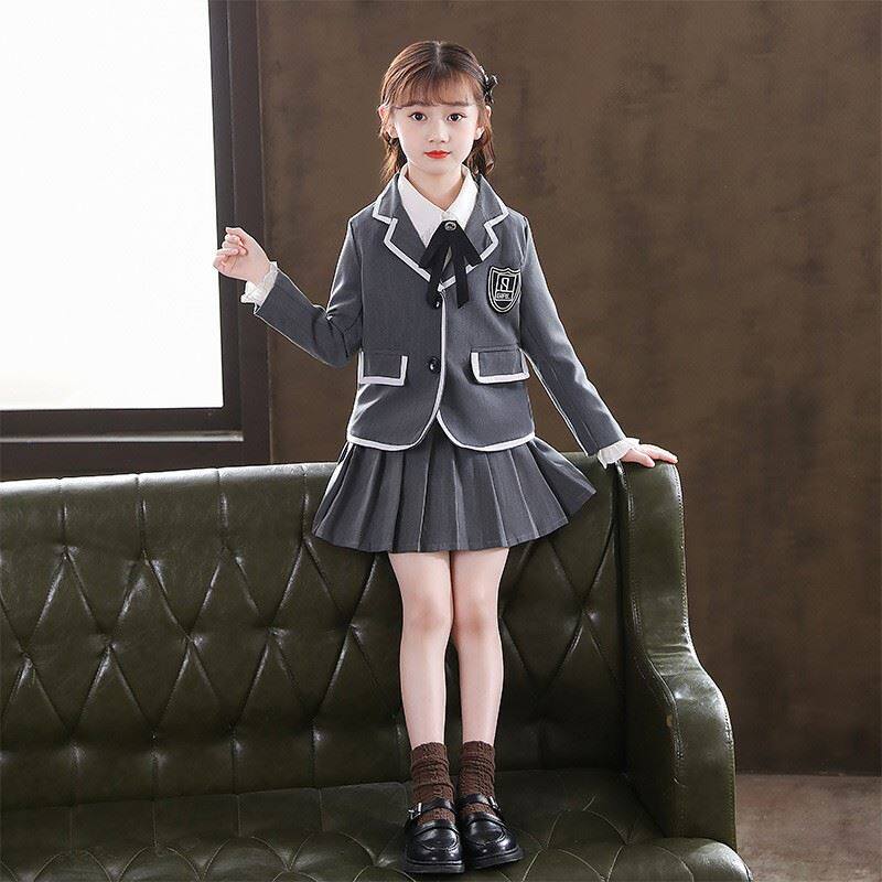jk制服儿童冬天女童jk制服冬款jk裙少女全套儿童套装女童冬季