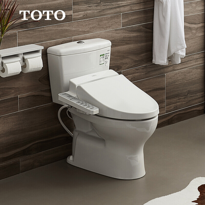 toto卫浴进口家用智洁坐便器智能马桶卫洗丽套餐c300e1b智能组合 - 天