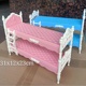 过家家玩具床娃娃床配件仿真欧式双人双层床上下铺公主床卧室家具