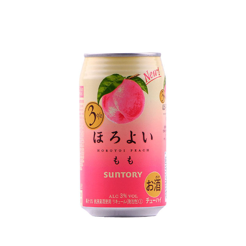 日本进口三得利horoyoi和乐怡微醺预调鸡尾酒白桃味350ml果酒
