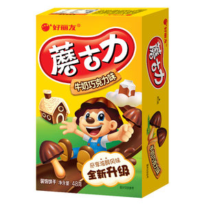 蘑菇力牛奶巧克力48g图片
