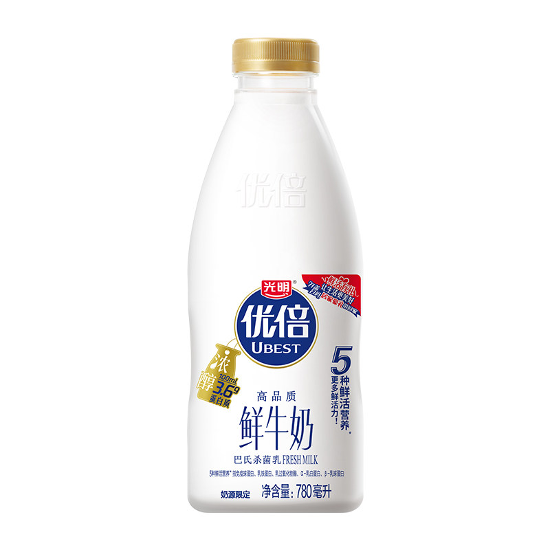 光明优倍高品质鲜牛奶780ml-mc母婴网