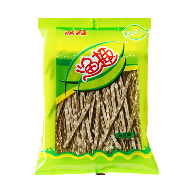 9波力渔趣海苔味40g*1袋宝宝婴幼儿零食鱼丝鱼干海鲜即食休闲小吃已售