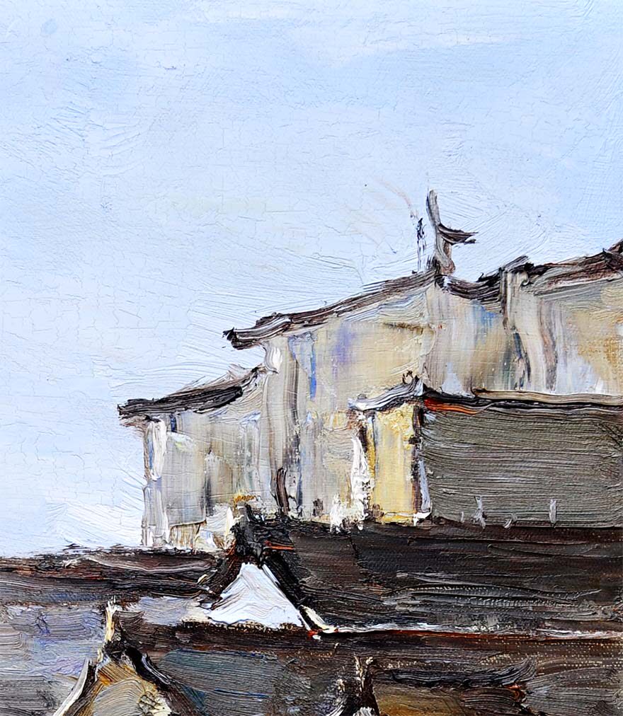 王菁《村庄一角》 清华美院