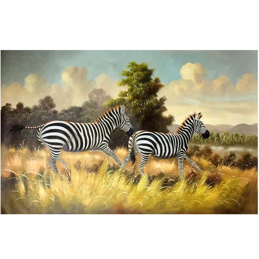 【双十二】杜晓枫《斑马》布面油画