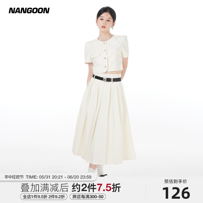 NANGOON 千金女主百褶套装小