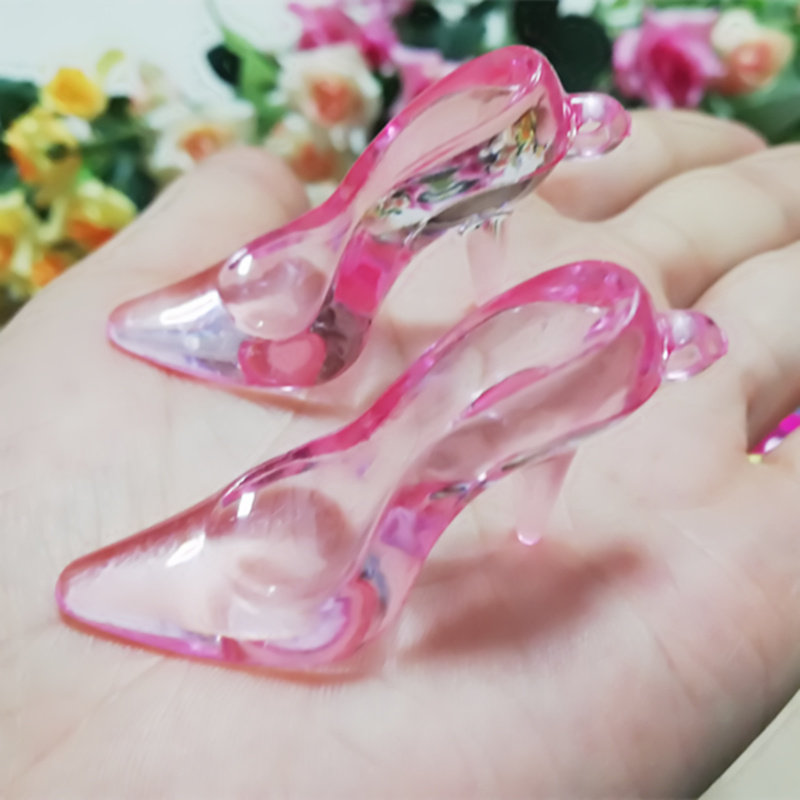 水晶高跟鞋玩具女孩过家家游戏宝石橱窗柜台装饰摆件幼儿机构奖励