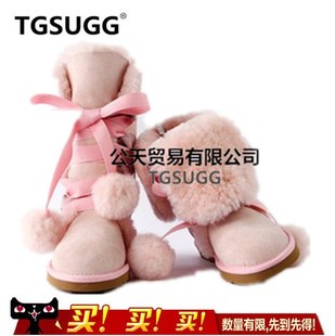 gucci圍巾粉紅 TGSUGG冬季羊皮毛一體雪地靴高筒靴女保暖鞋棉鞋TG UGG 5820粉紅 gucci圍巾價錢