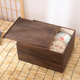 实木茶叶柜茶饼储藏柜普洱茶叶收纳盒厨房抽拉盖米桶米箱木制茶盒