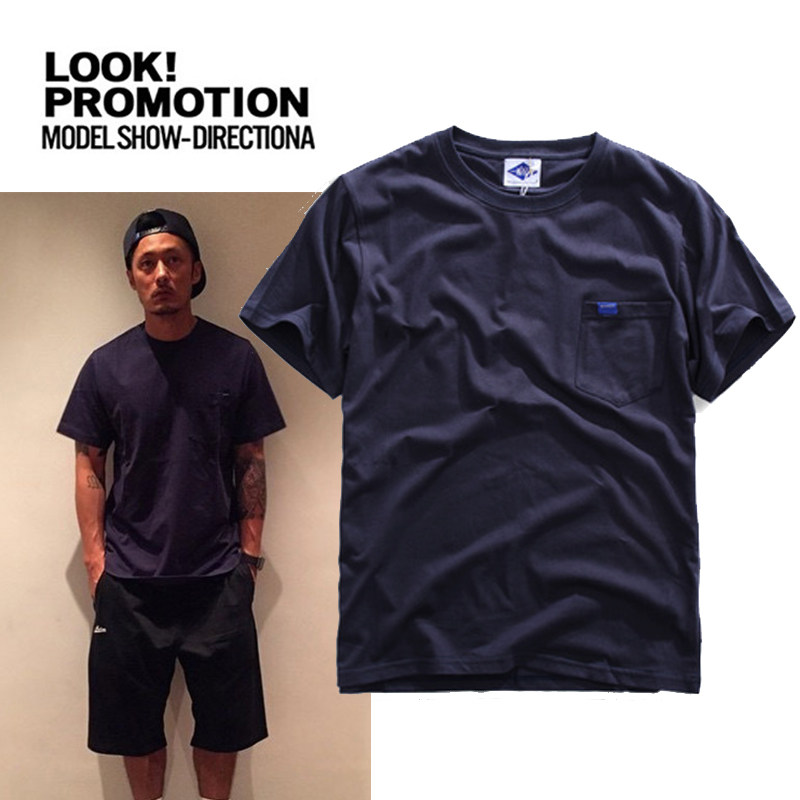 精神小伙短袖 社会四个口袋_mane日系潮牌夏季t恤男士潮流ins短袖简约