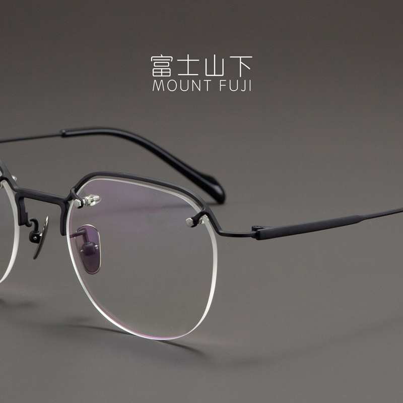 三十而立 眼镜框男款日本超轻纯钛眼